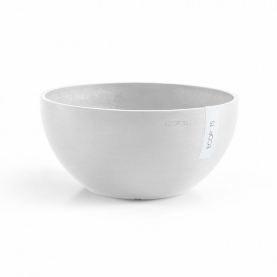 Round bowl pot Brussels 30 Pure White Brussels pot 