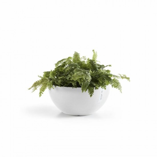 Round bowl pot Brussels 30 Pure White Brussels pot 