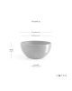Round bowl pot Brussels 35 Pure White Brussels pot 