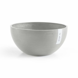 Round bowl pot Brussels 35 White Grey