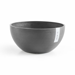 Round bowl pot Brussels 35 Grey