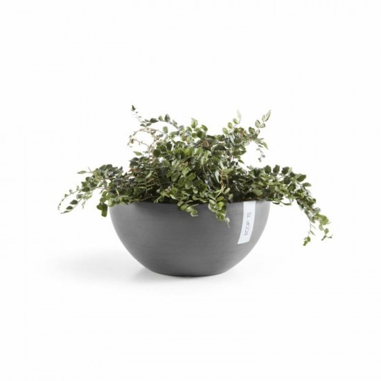 Round bowl pot Brussels 35 Grey Brussels pot 