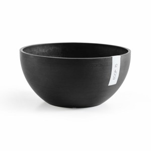 Round bowl pot Brussels 35 Dark Grey