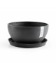 Round bowl pot Brussels 35 Dark Grey Brussels pot 