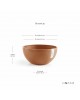 Round bowl pot Brussels 35 Terracotta Brussels pot 