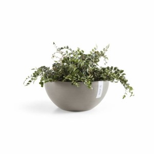 Round bowl pot Brussels 35 Taupe