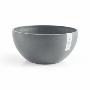 Round bowl pot Brussels 35 Blue Grey