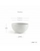 Round bowl pot Brussels 35 Pure White Brussels pot 
