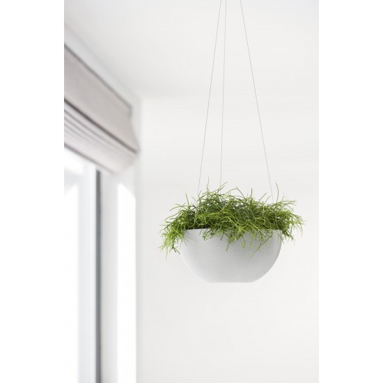 Hanging bowl Brussels 27 White Grey Hanging pot brussels Hanging bowl Brussels 27 White Grey Hanging pot brussels