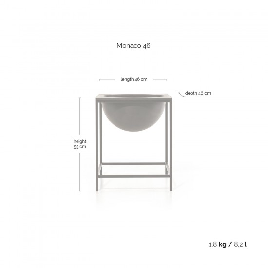 Monaco pot 46 Dark Grey Monaco pot Monaco pot 46 Dark Grey Monaco pot