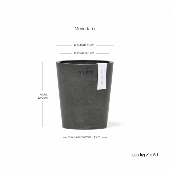 Morinda orchid pot 11 Dark Grey Small pots Morinda orchid pot 11 Dark Grey Small pots