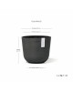 Oslo Mini small pot 16 Dark Grey Small pots