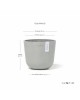 Oslo Mini small pot 16 White Grey Small pots