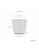 Oslo Mini small pot 19 Pure White Small pots