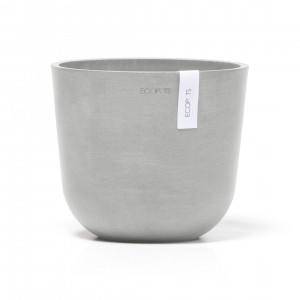 Oslo Mini small pot 19 White Grey