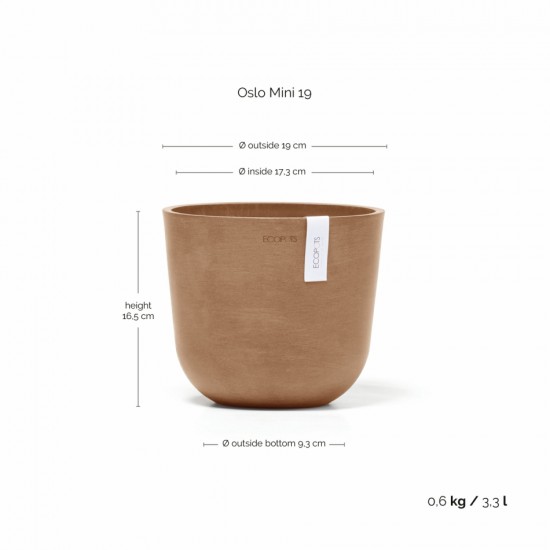 Oslo Mini small pot 19 Terracotta Small pots