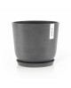 Oslo round pot 25 Grey Oslo pot 