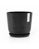 Oslo round pot 25 Dark Grey Oslo pot 