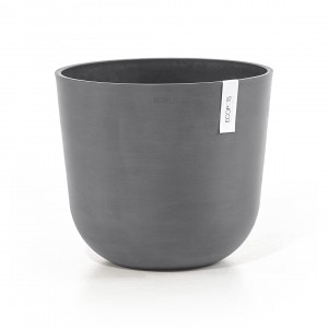 Oslo round pot 35 Grey