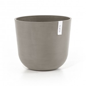 Oslo round pot 35 Taupe