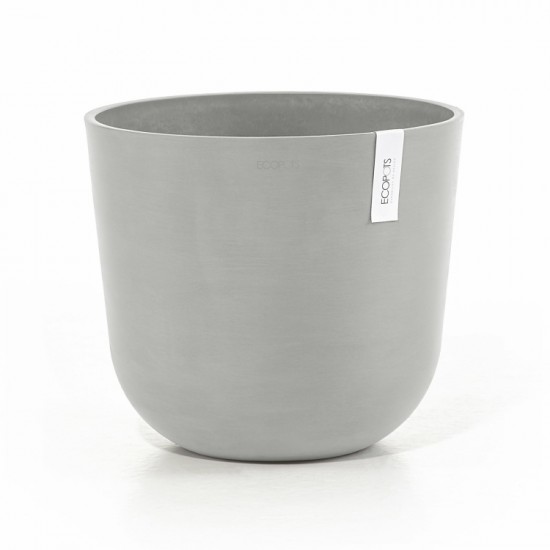 Oslo round pot 35 White Grey Oslo pot 