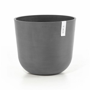 Oslo round pot 35 Grey