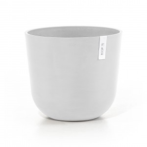 Oslo round pot 35 Pure White