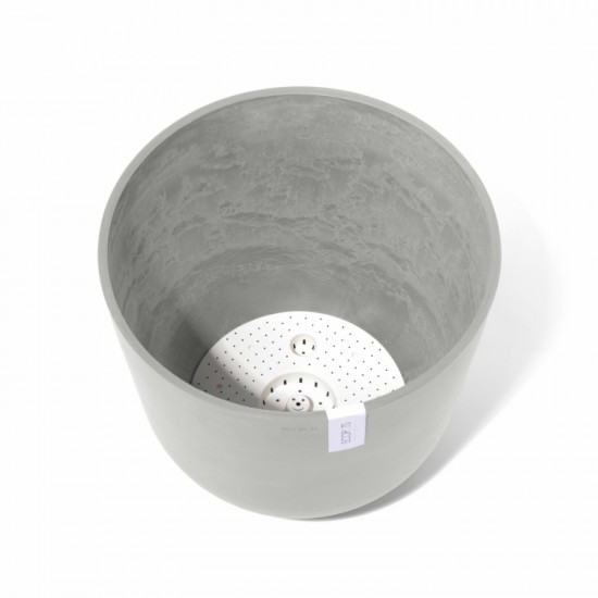 Oslo round pot 45 White Grey Oslo pot 