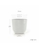 Oslo round pot 45 Pure White Oslo pot 