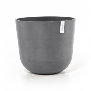 Oslo round pot 55 Grey