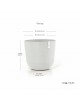 Oslo round pot 55 Pure White Oslo pot 