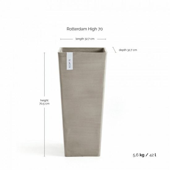 Rotterdam High pot  70 Taupe Rotterdam high pot