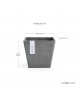Rotterdam square pot 20 Grey Rotterdam pot Rotterdam square pot 20 Grey Rotterdam pot
