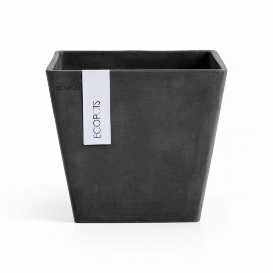 Rotterdam square pot 20 Dark Grey Rotterdam pot 