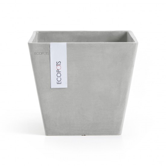 Rotterdam square pot 20 White Grey Rotterdam pot Rotterdam square pot 20 White Grey Rotterdam pot