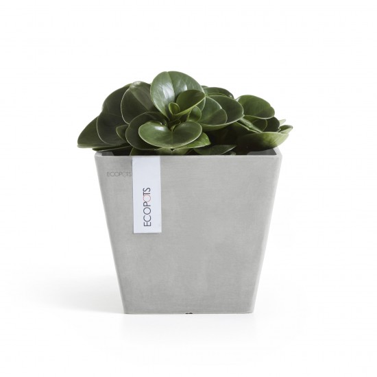 Rotterdam square pot 20 White Grey Rotterdam pot Rotterdam square pot 20 White Grey Rotterdam pot