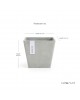 Rotterdam square pot 20 White Grey Rotterdam pot Rotterdam square pot 20 White Grey Rotterdam pot