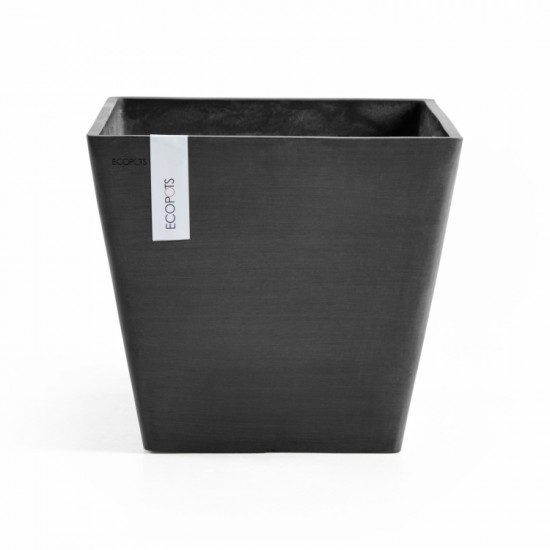 Rotterdam square pot 30 Dark Grey Rotterdam pot 