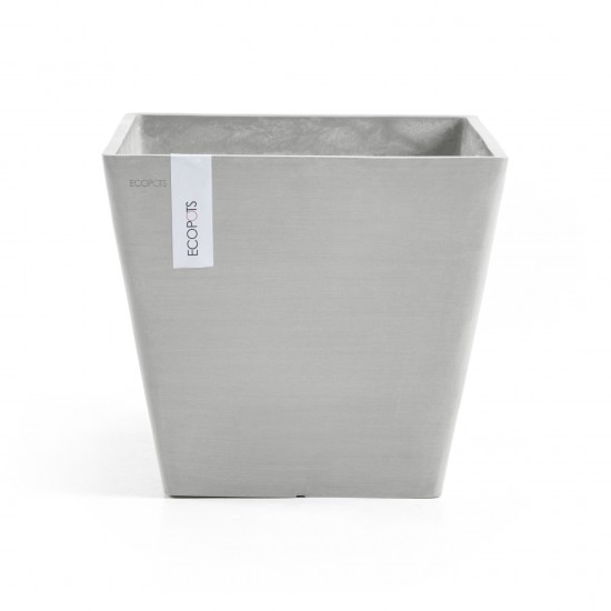 Rotterdam square pot 30 White Grey Rotterdam pot Rotterdam square pot 30 White Grey Rotterdam pot