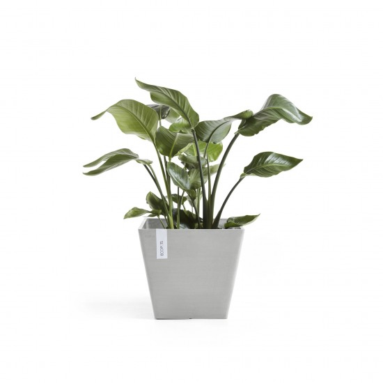 Rotterdam square pot 30 White Grey Rotterdam pot Rotterdam square pot 30 White Grey Rotterdam pot