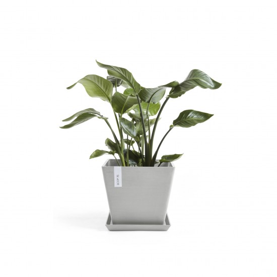 Rotterdam square pot 30 White Grey Rotterdam pot Rotterdam square pot 30 White Grey Rotterdam pot