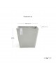 Rotterdam square pot 30 White Grey Rotterdam pot Rotterdam square pot 30 White Grey Rotterdam pot