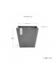 Rotterdam square pot 40 Grey Rotterdam pot Rotterdam square pot 40 Grey Rotterdam pot