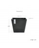 Rotterdam square pot 40 Dark Grey Rotterdam pot Rotterdam square pot 40 Dark Grey Rotterdam pot