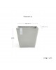 Rotterdam square pot 40 White Grey Rotterdam pot Rotterdam square pot 40 White Grey Rotterdam pot