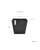 Rotterdam square pot 50 Dark Grey Rotterdam pot Rotterdam square pot 50 Dark Grey Rotterdam pot