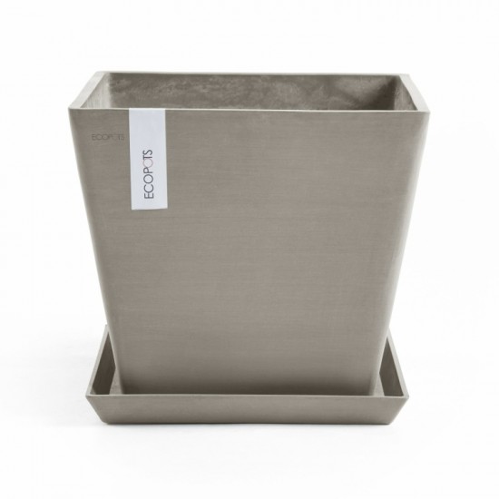 Rotterdam square pot 50 Taupe Rotterdam pot 