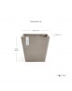 Rotterdam square pot 50 Taupe Rotterdam pot Rotterdam square pot 50 Taupe Rotterdam pot