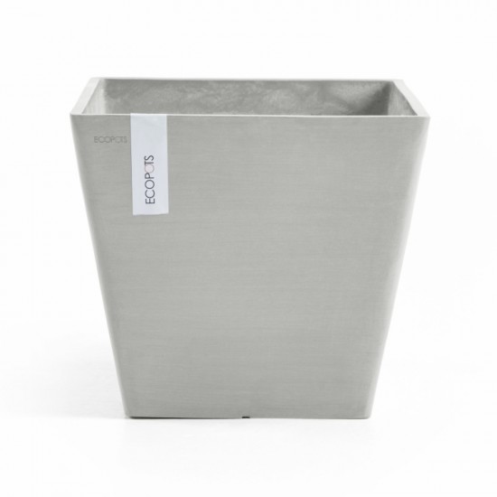 Rotterdam square pot 50 White Grey Rotterdam pot 