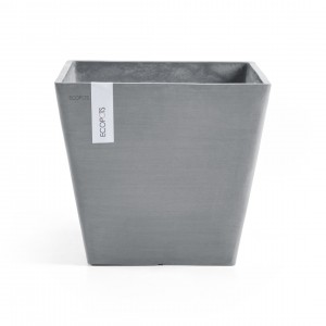 Rotterdam square pot 50 Blue Grey